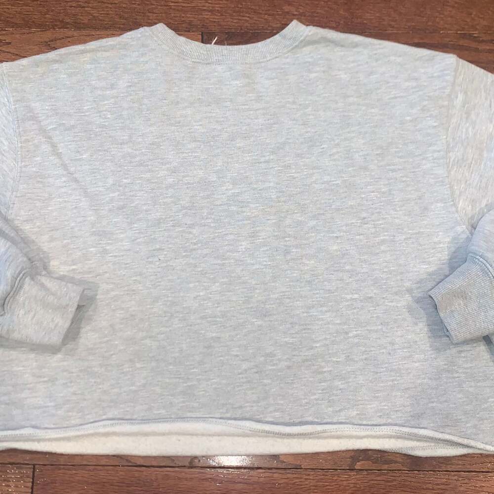 Care Bears Girls L Gray Cropped Graphic‎ Pullover Crewneck Sweatshirt - Picture 4 of 4